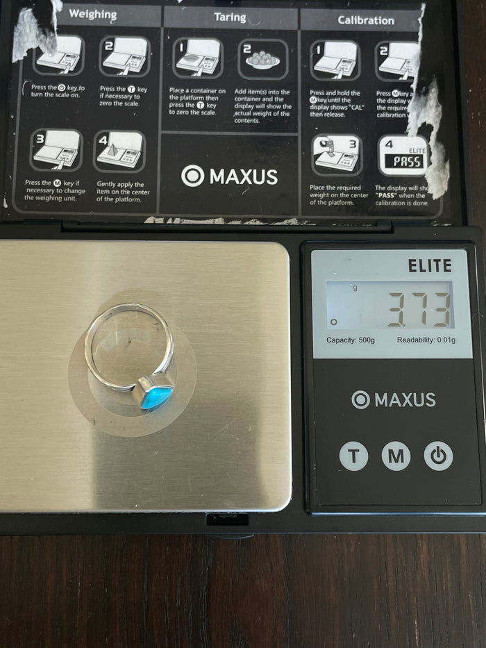 Kingman Turquoise Ring Size 8.5 | 925 Sterling Silver E741