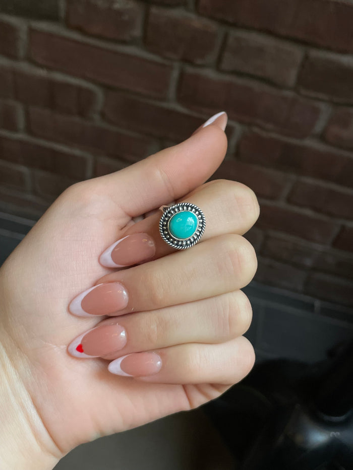 Kingman Turquoise Ring Size 9 | 925 Sterling Silver E730