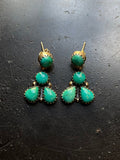 Kingman Turquoise Stud Earrings | 925 Sterling Silver G640