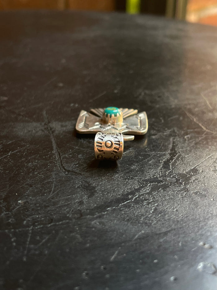 Kingman Turquoise Thunderbird Pendant | 925 Sterling Silver G627