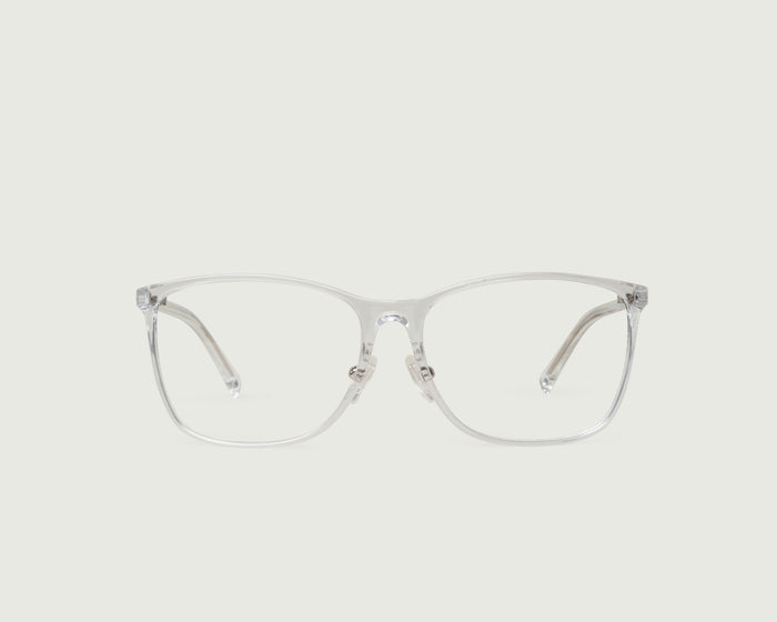 Crystal::Kinley+ Eyeglasses square clear plant-based plastic front