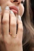 Kiss You Free Size, Adjustable Dainty Ring