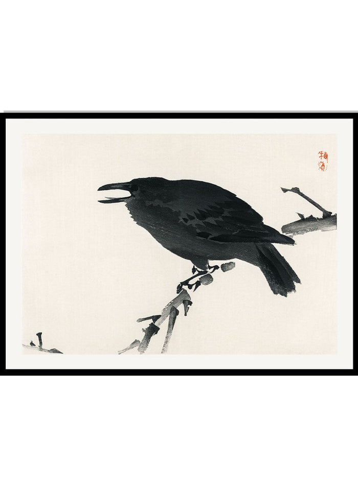Kono Bairei "Crow" Art Print_Sugar & Canvas_Kono Bairei