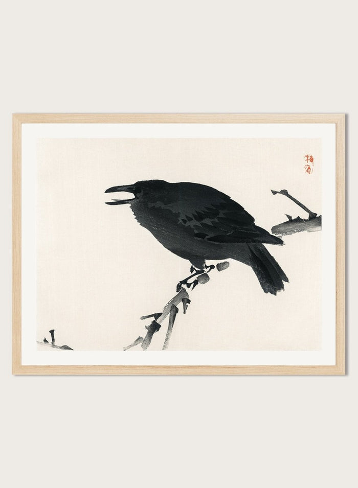 Kono Bairei "Crow" Art Print_Sugar & Canvas_Kono Bairei