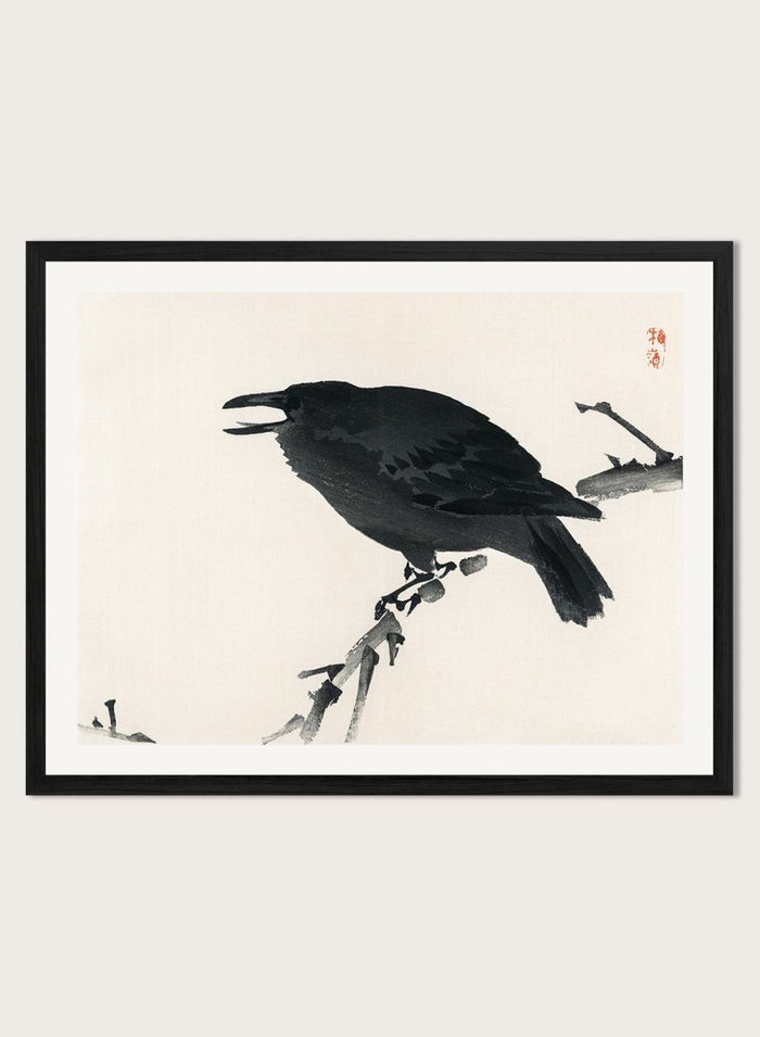 Kono Bairei "Crow" Art Print_Sugar & Canvas_Kono Bairei