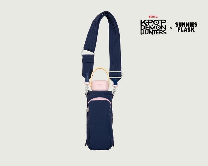 Navy::KPop Demon Hunters Flask Sling    front