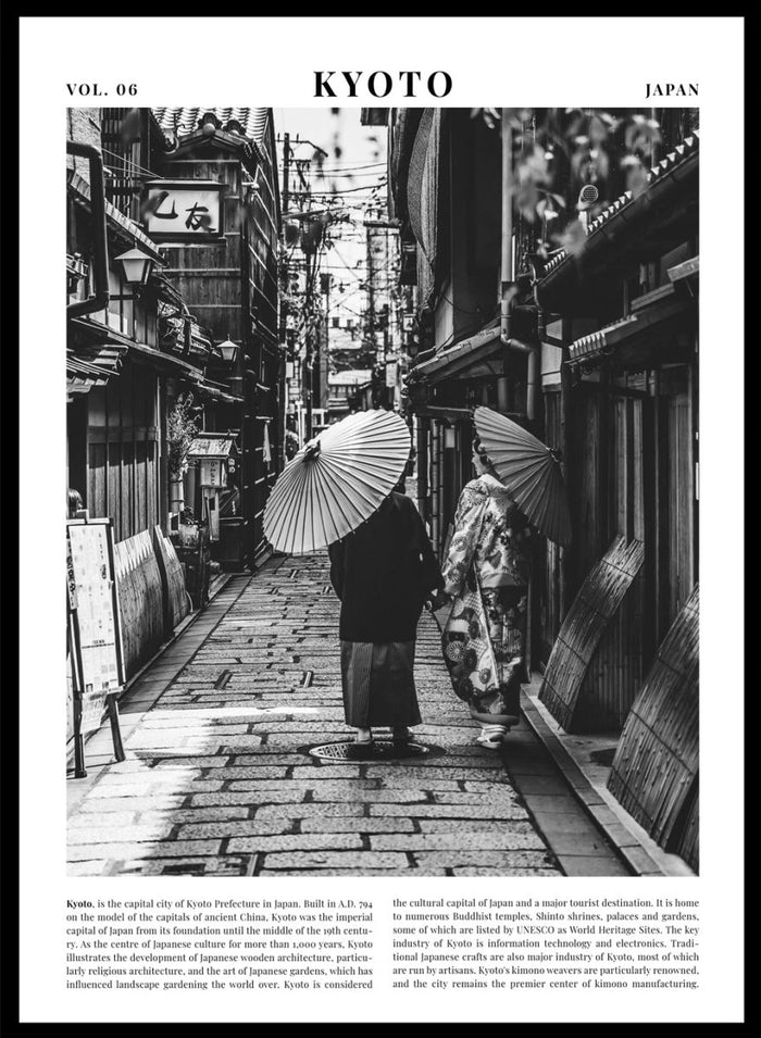 Kyoto Japan Black and White Travel Art Print_Sugar & Canvas_Sugar & Canvas