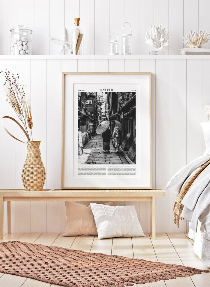 Kyoto Japan Black and White Travel Art Print_Sugar & Canvas_Sugar & Canvas