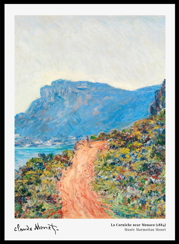 La Corniche near Monaco 1884 by Monet Print_Sugar & Canvas