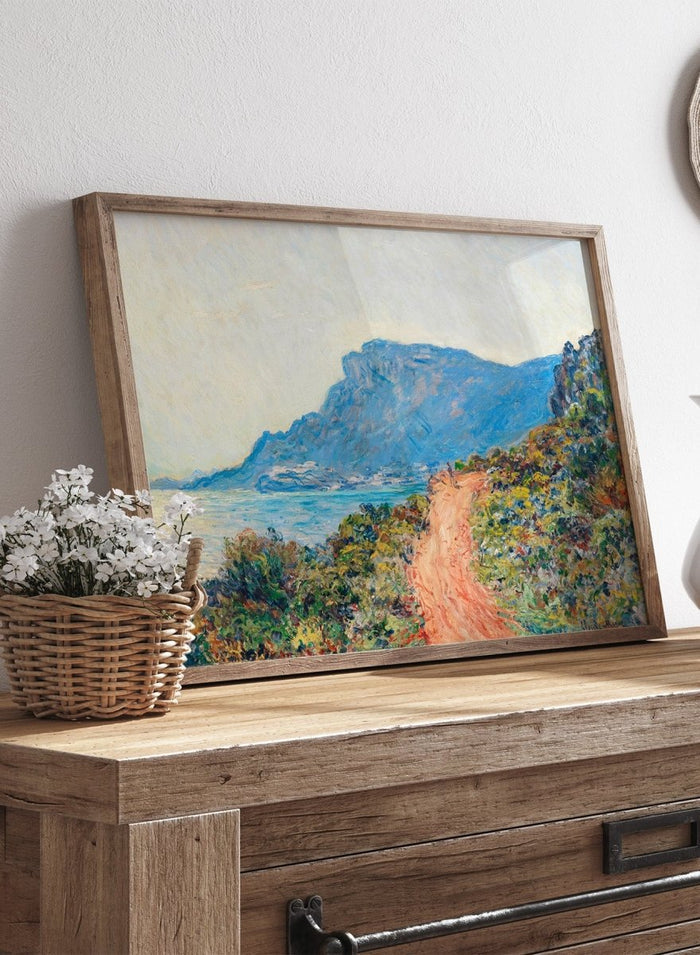 La Corniche near Monaco 1884 by Monet Print_Sugar & Canvas_Claude Monet