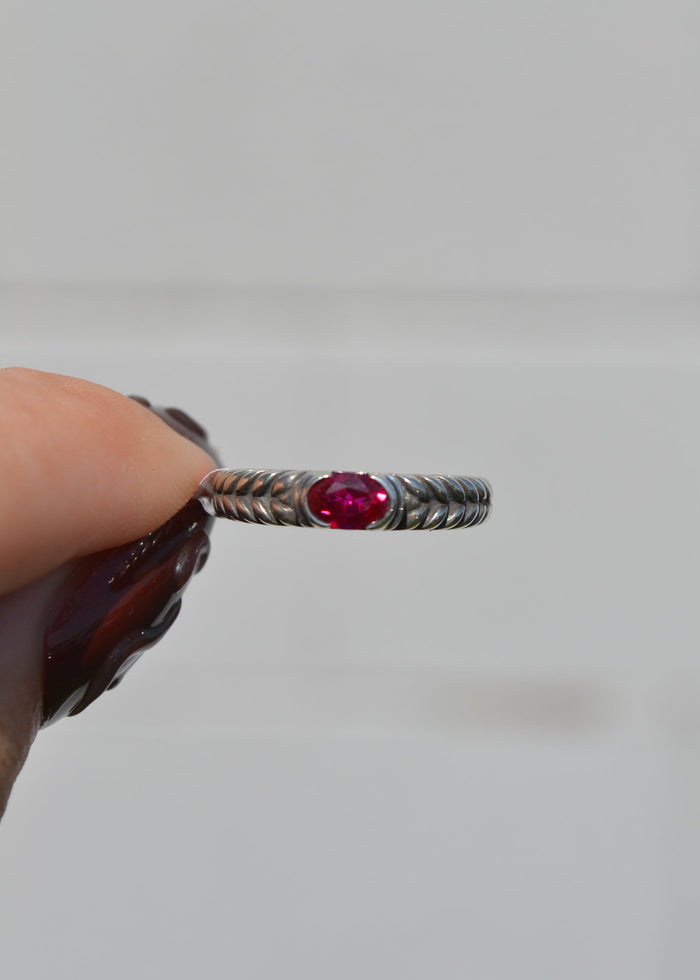 Lab Grown Ruby Band