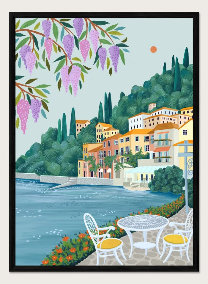 A4/8x12 inches (Framing Available) / Black Wood Frame