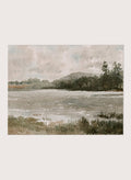 "Lakeside Landscape" Art Print_Sugar & Canvas_Arnold William Brunner