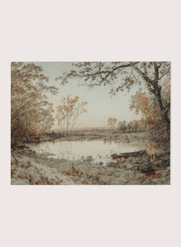 "Landscape (Hastings-on-Hudson)" Art Print_Sugar & Canvas_Jasper Francis Cropsey