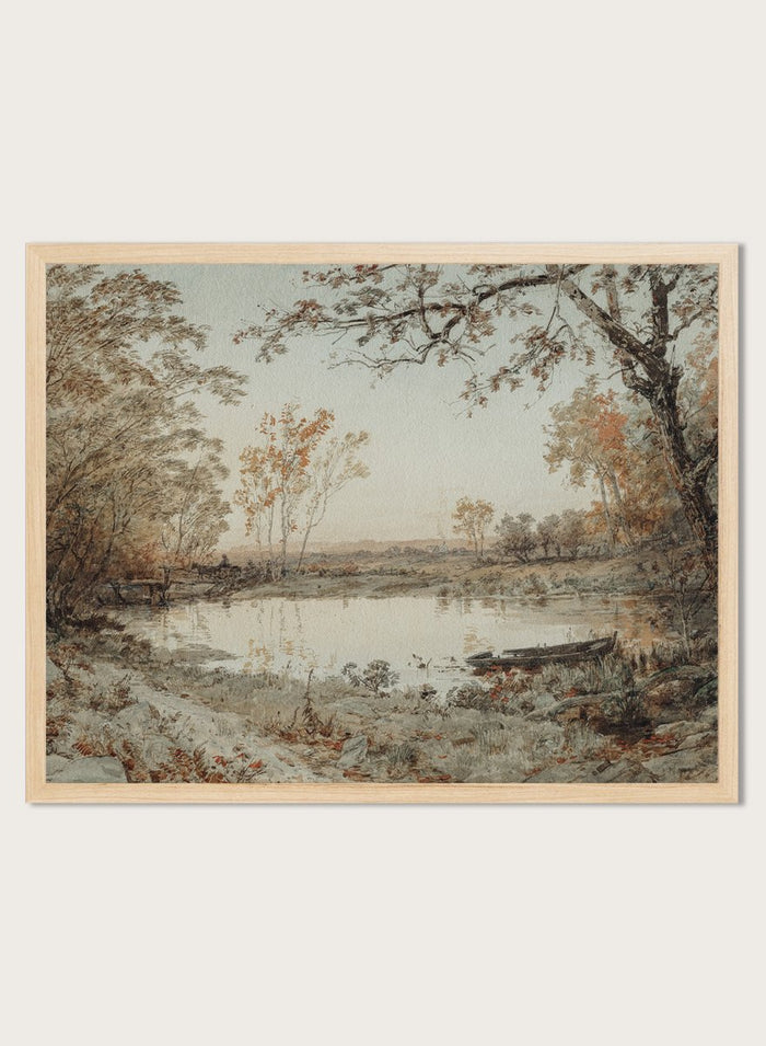 "Landscape (Hastings-on-Hudson)" Art Print_Sugar & Canvas_Jasper Francis Cropsey
