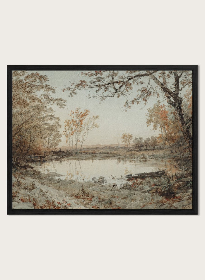 "Landscape (Hastings-on-Hudson)" Art Print_Sugar & Canvas_Jasper Francis Cropsey