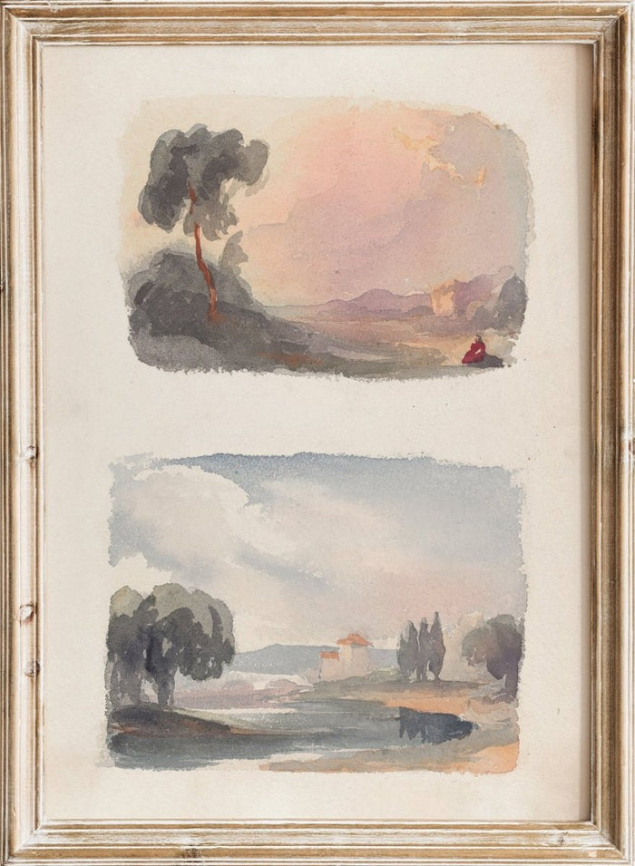 "Landscape with Mountains in Distance" Art Print_Sugar & Canvas_Thomas Sully