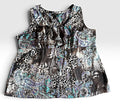 Lane Bryant Preowned great condition Size 24 black/purple/teal Top