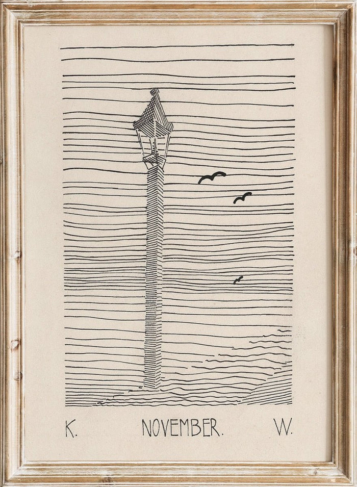 “Lantern and Three Birds” Art Print_Sugar & Canvas_Karl Wiener