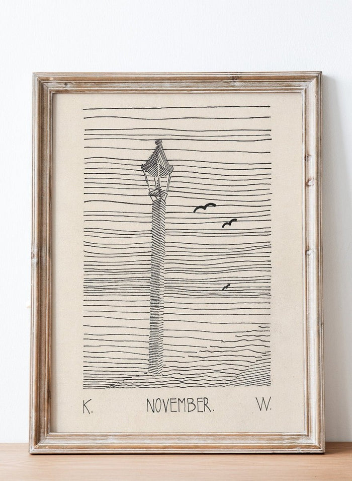 “Lantern and Three Birds” Art Print_Sugar & Canvas_Karl Wiener
