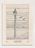 “Lantern and Three Birds” Art Print_Sugar & Canvas_Karl Wiener