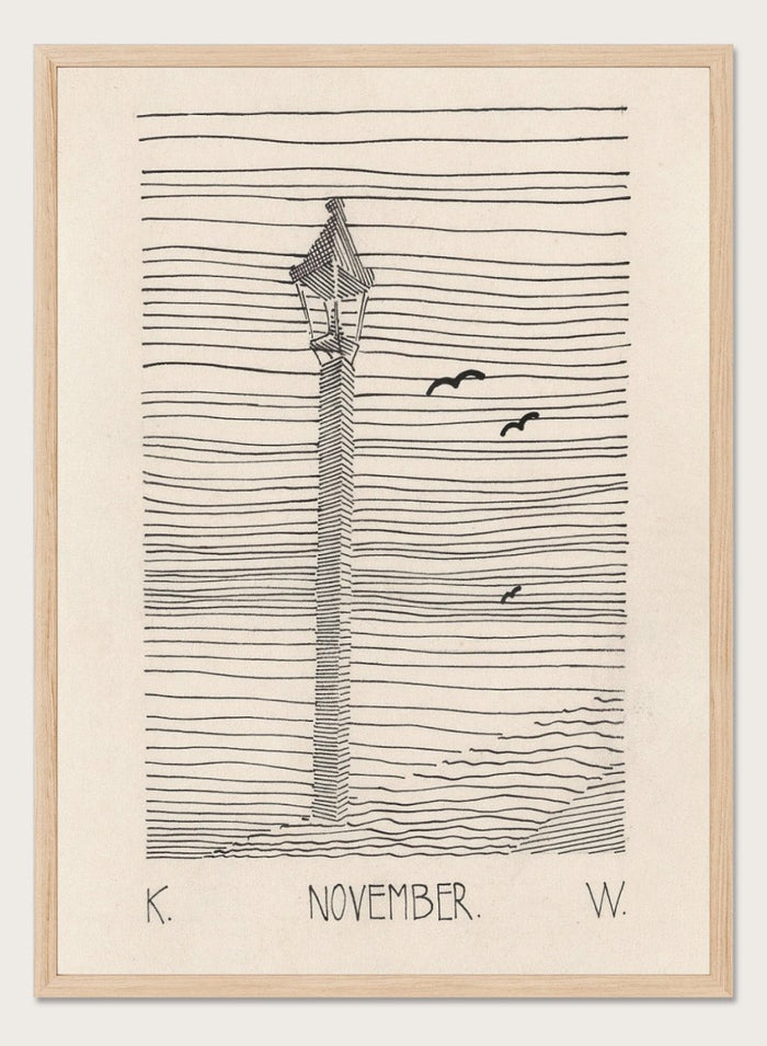 “Lantern and Three Birds” Art Print_Sugar & Canvas_Karl Wiener