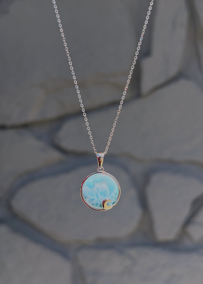 Larimar Pendant Necklace