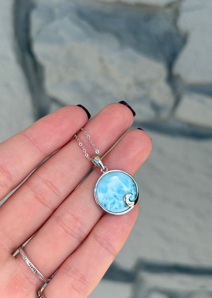 Larimar Pendant Necklace