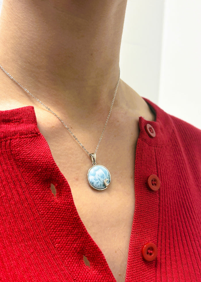 Larimar Pendant Necklace