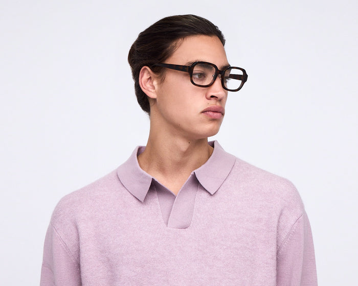 lifestyle-Dark-Tort::men Lark Eyeglasses rectangle tort acetate 1
