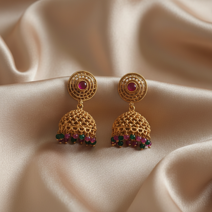 #LC1002 Classic Antique Dangle Jhumka