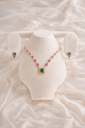 #LC1075 Emerald Blossom Pedant Set