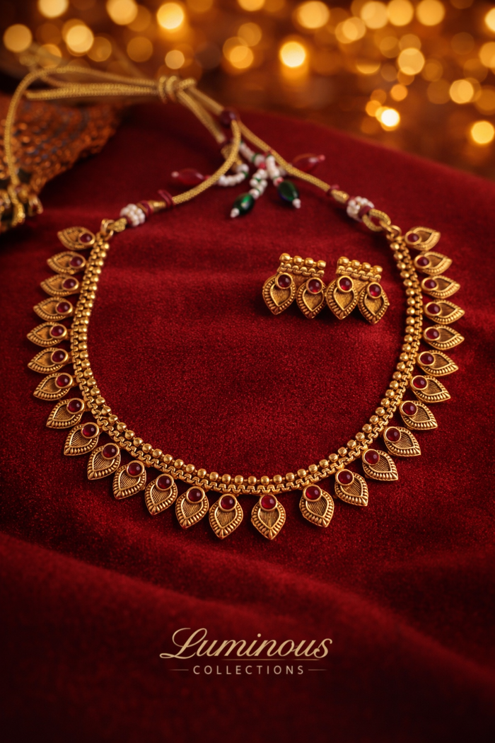 #LC1095 Mayura necklaces