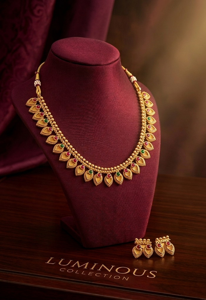#LC1095 Mayura necklaces