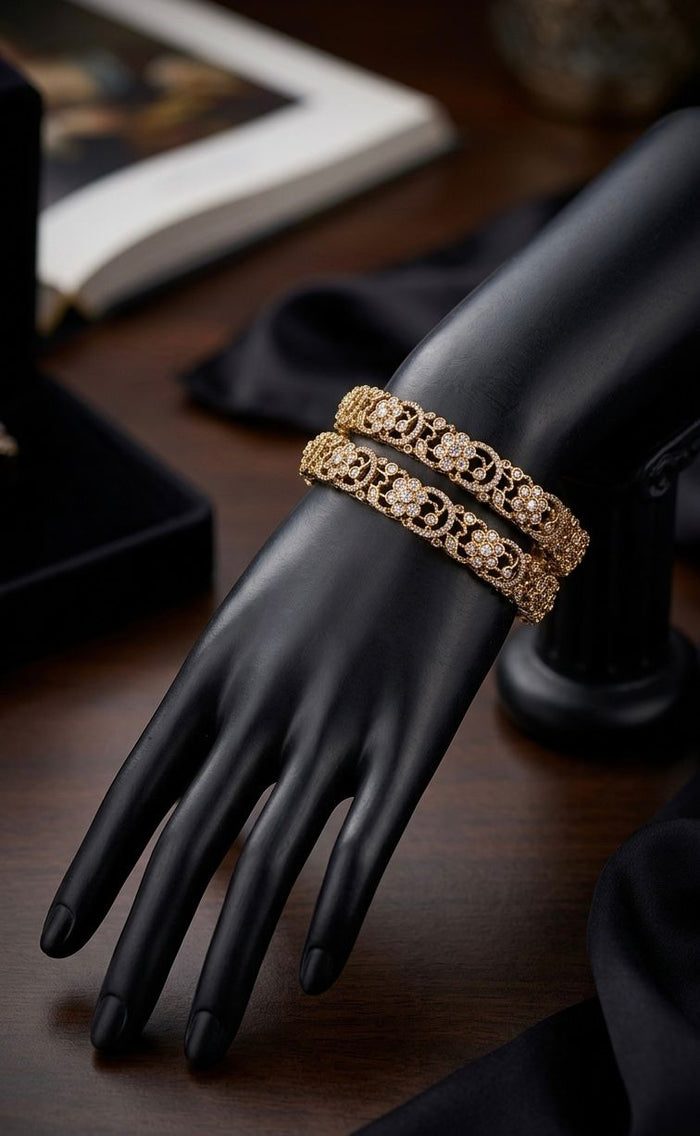 #LC1107 Floral Premium Bangle ( singel piece)