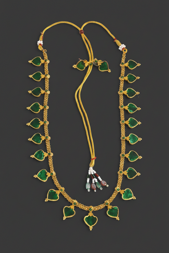 #LC1124 Green Heart Stone Haram Set