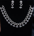 #LC1127 Marquise Cluster Loop Necklace