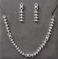 #LC1128 Chevron Crystal Necklace