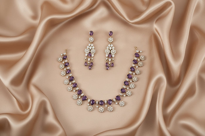 #LC1161 Aadila Necklace Set Hyderabadi Jewellery