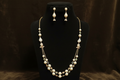 #LC1173 Multi-Stone Layered Seed Pearl Scarf Necklace