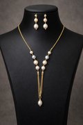 #LC1185  Aurora pearl necklace