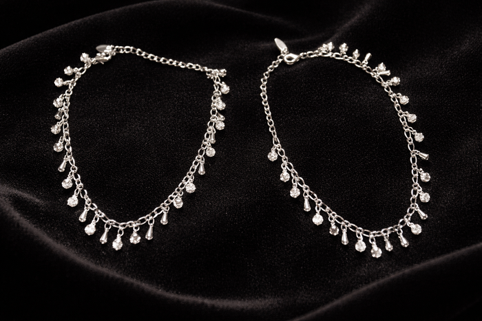 #LC1191 Dainty drop anklet