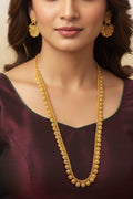 #LC1219 Temple South Indian Necklace set, and matching earrings.