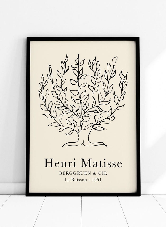 Le Buisson Tree Sketch 1951 by Henri Matisse Print_Sugar & Canvas