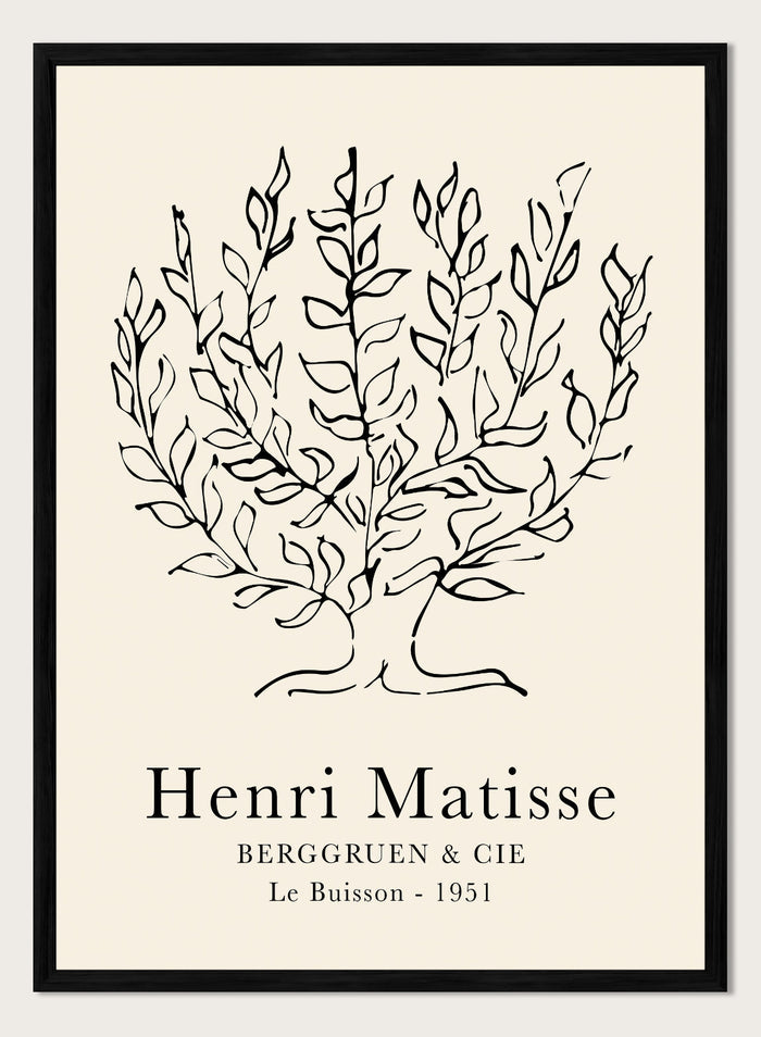 Le Buisson Tree Sketch 1951 by Henri Matisse Print