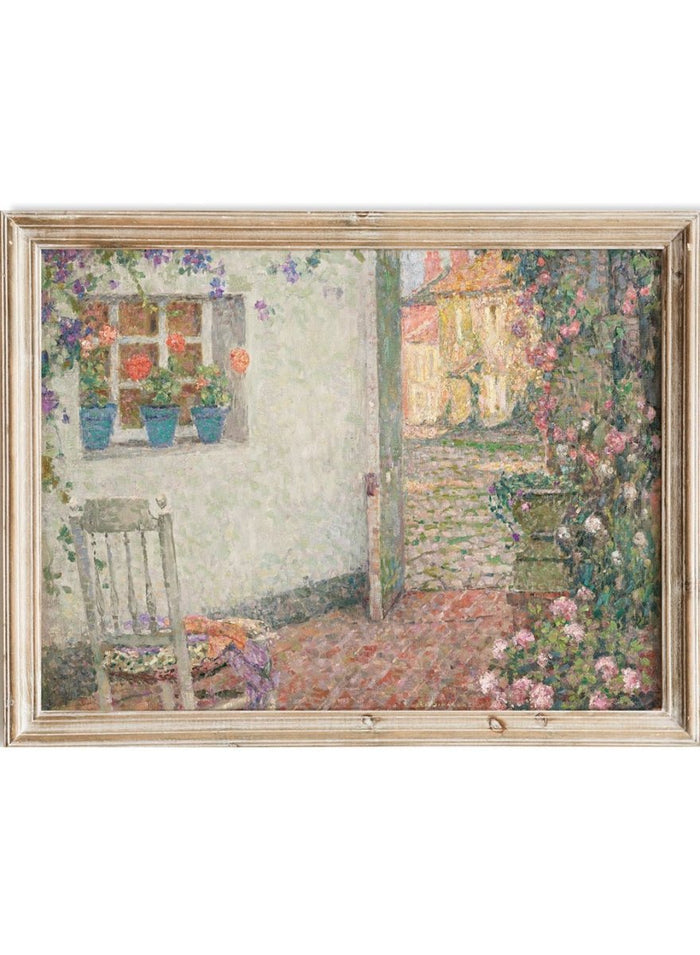"Le Seuil Fleuri" Art Print_Sugar & Canvas_Henri Le Sidaner