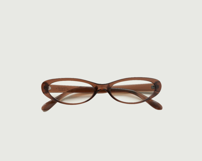 Walnut::Leia Eyeglasses cateye Brown recycled polyester top