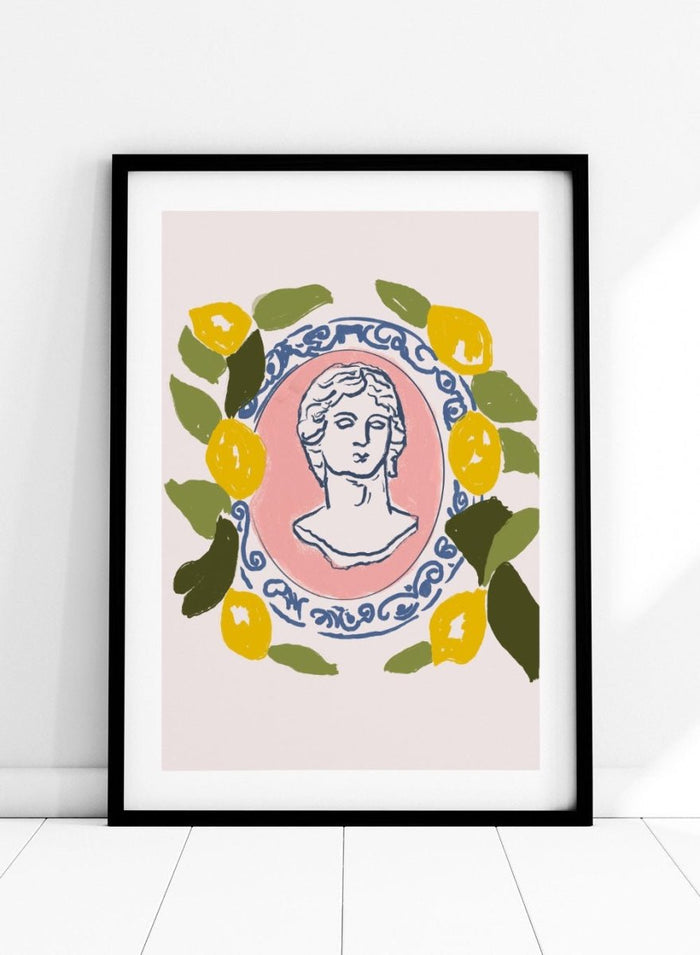 'Lemon Mythos' Aesthetic Art Print_Sugar & Canvas_Sugar & Canvas