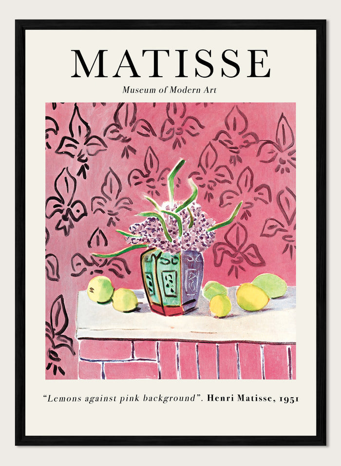Lemons Against Pink Background 1951 by Henri Matisse Print