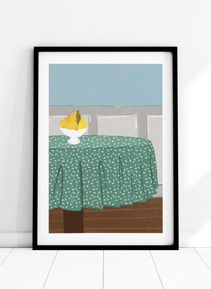 'Lemons and Linen' Aesthetic Art Print_Sugar & Canvas_Sugar & Canvas